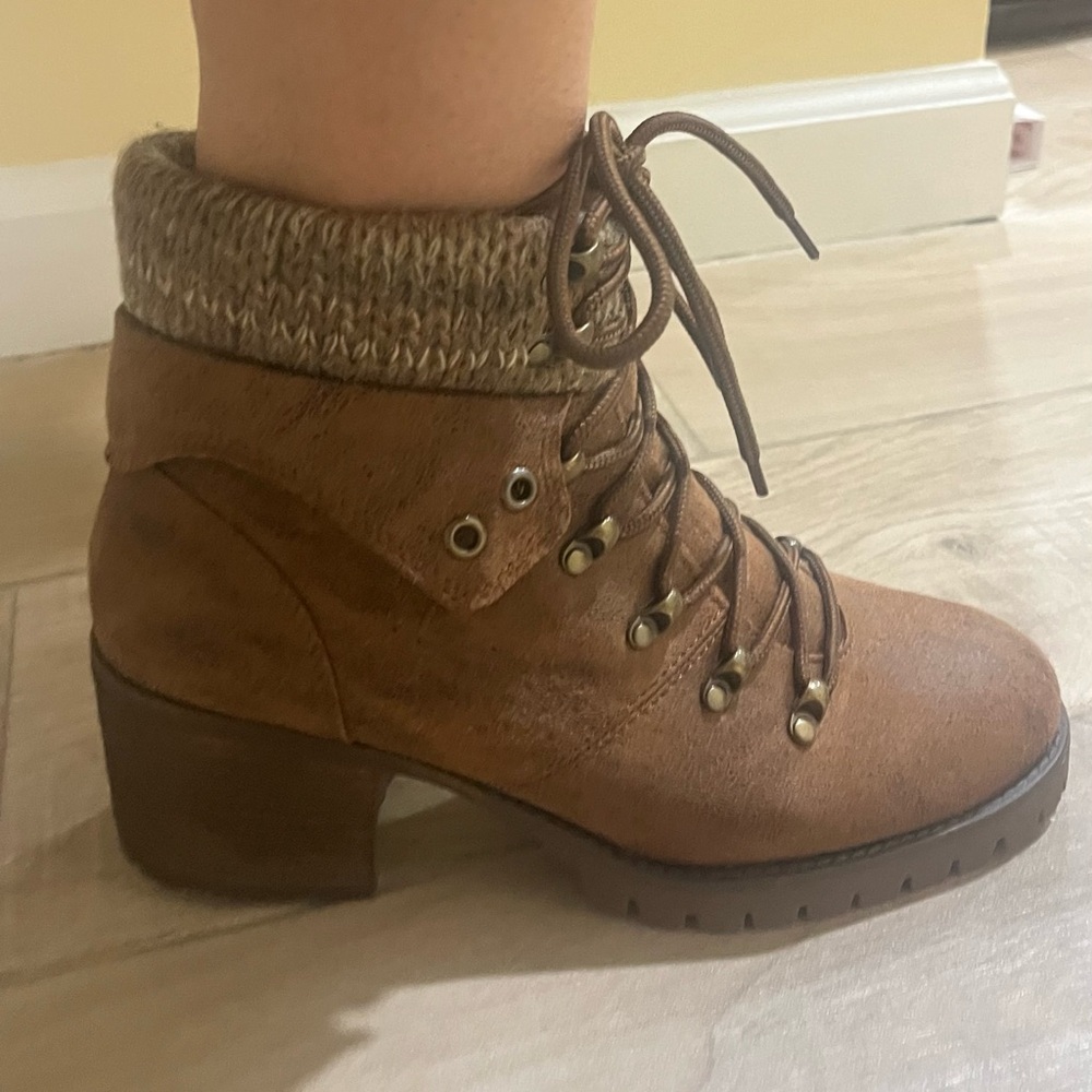 Steve Madden Gullible brown heeled boots - Picture 2 of 7